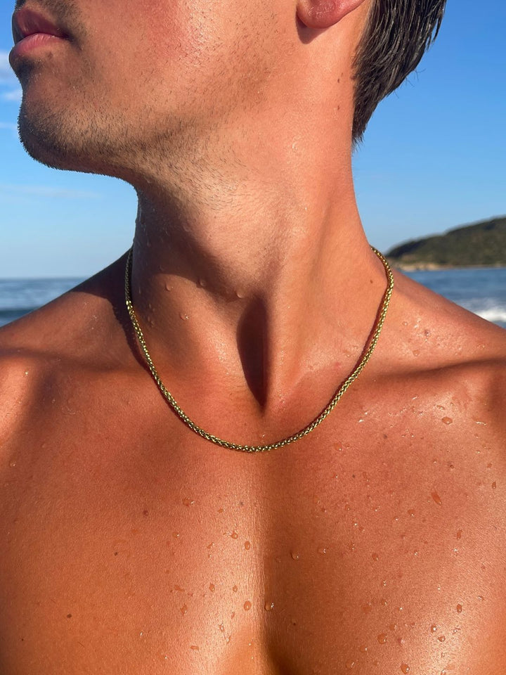 WHEAT CHAIN 3MM | 18K Goud