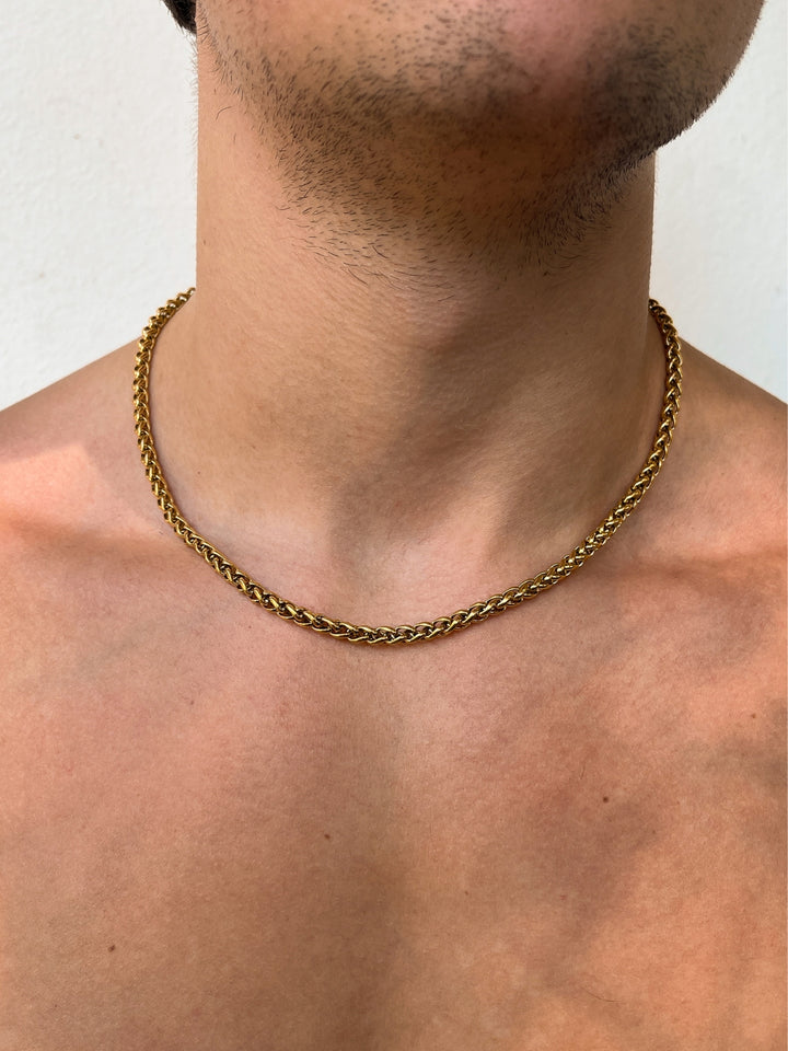 WHEAT CHAIN 5MM | 18K Goud