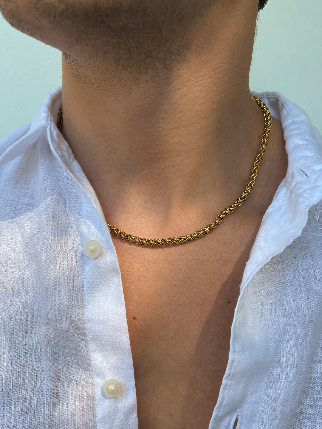 WHEAT CHAIN 5MM | 18K Goud