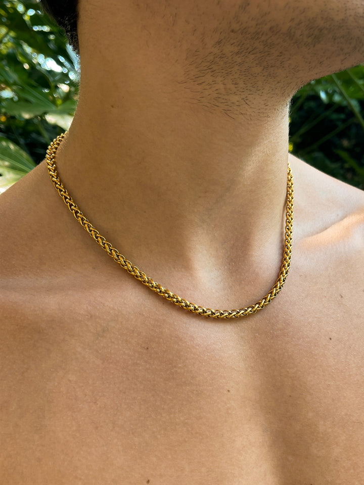 WHEAT CHAIN 5MM | 18K Goud