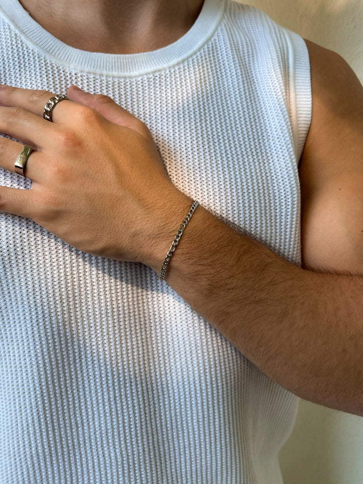 FIGARO BRACELET 3MM | Zilver