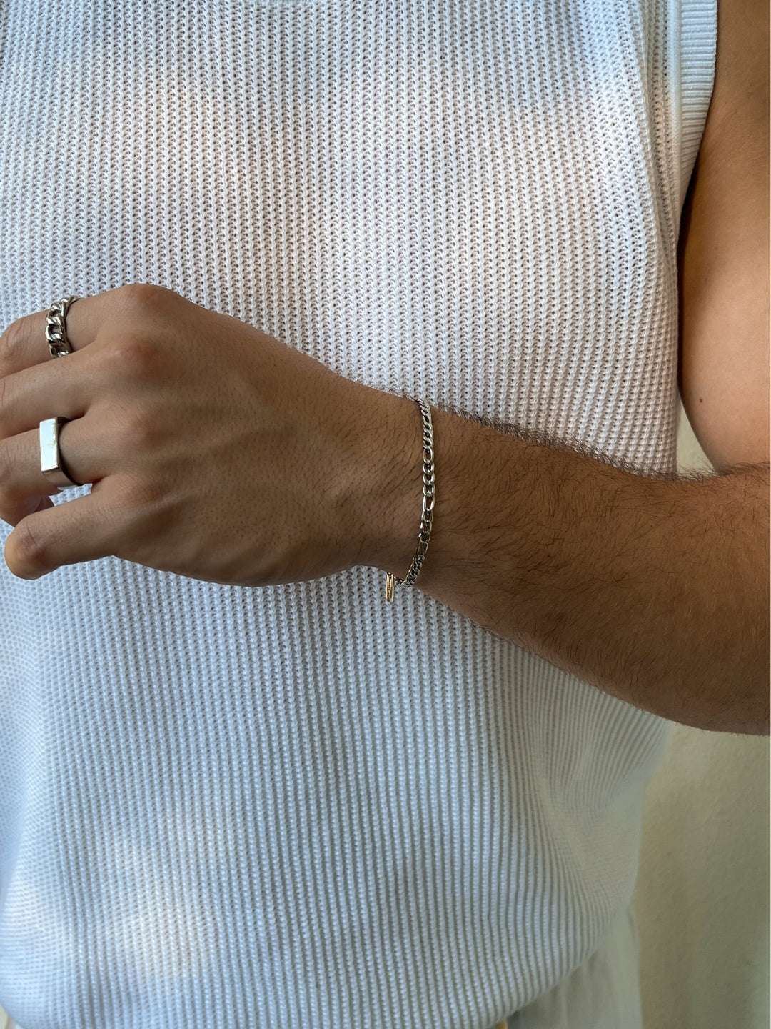 FIGARO BRACELET 3MM | Zilver