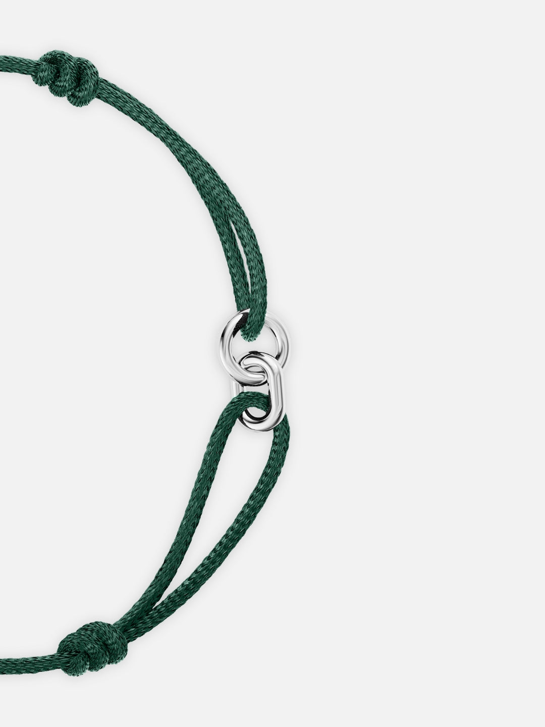GREEN UNITY BRACELET | Zilver