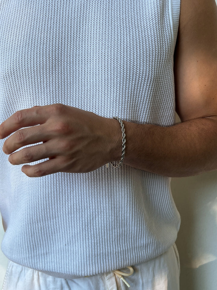 ROPE BRACELET 5MM | Zilver