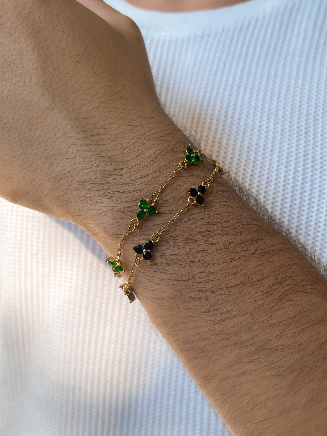 MIDNIGHT CLOVER BRACELET | 18K Goud