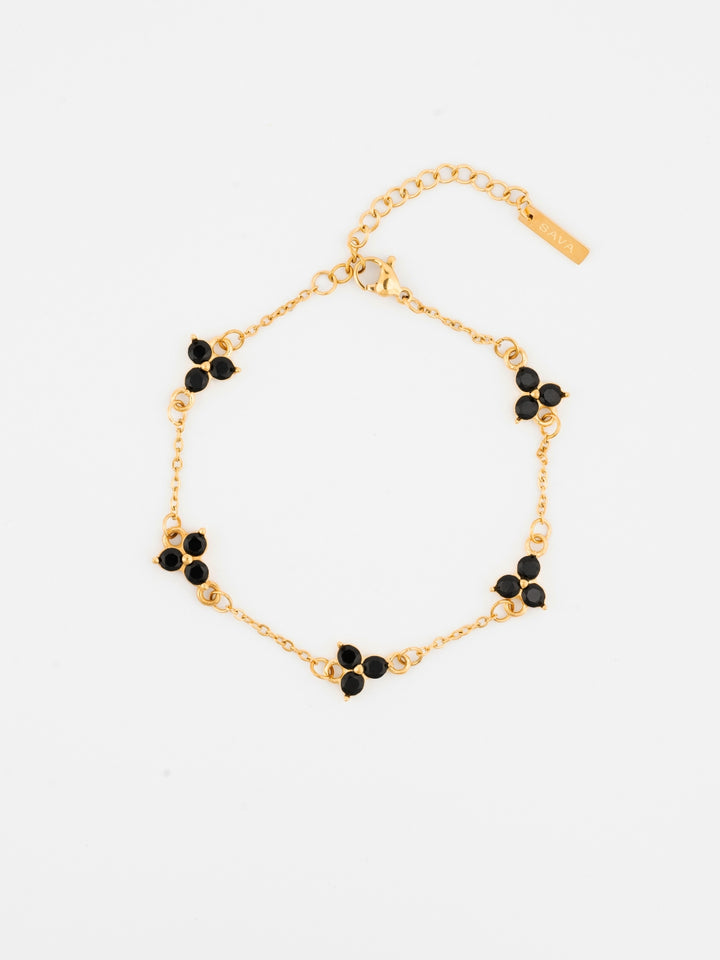 MIDNIGHT CLOVER BRACELET | 18K Goud