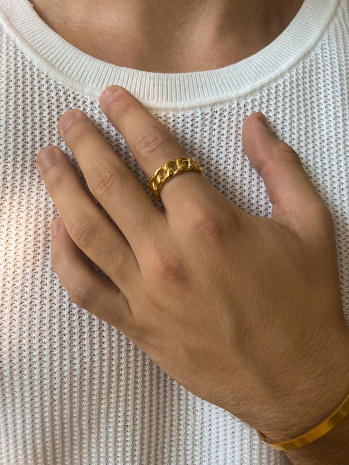 CUBAN RING | 18K Goud