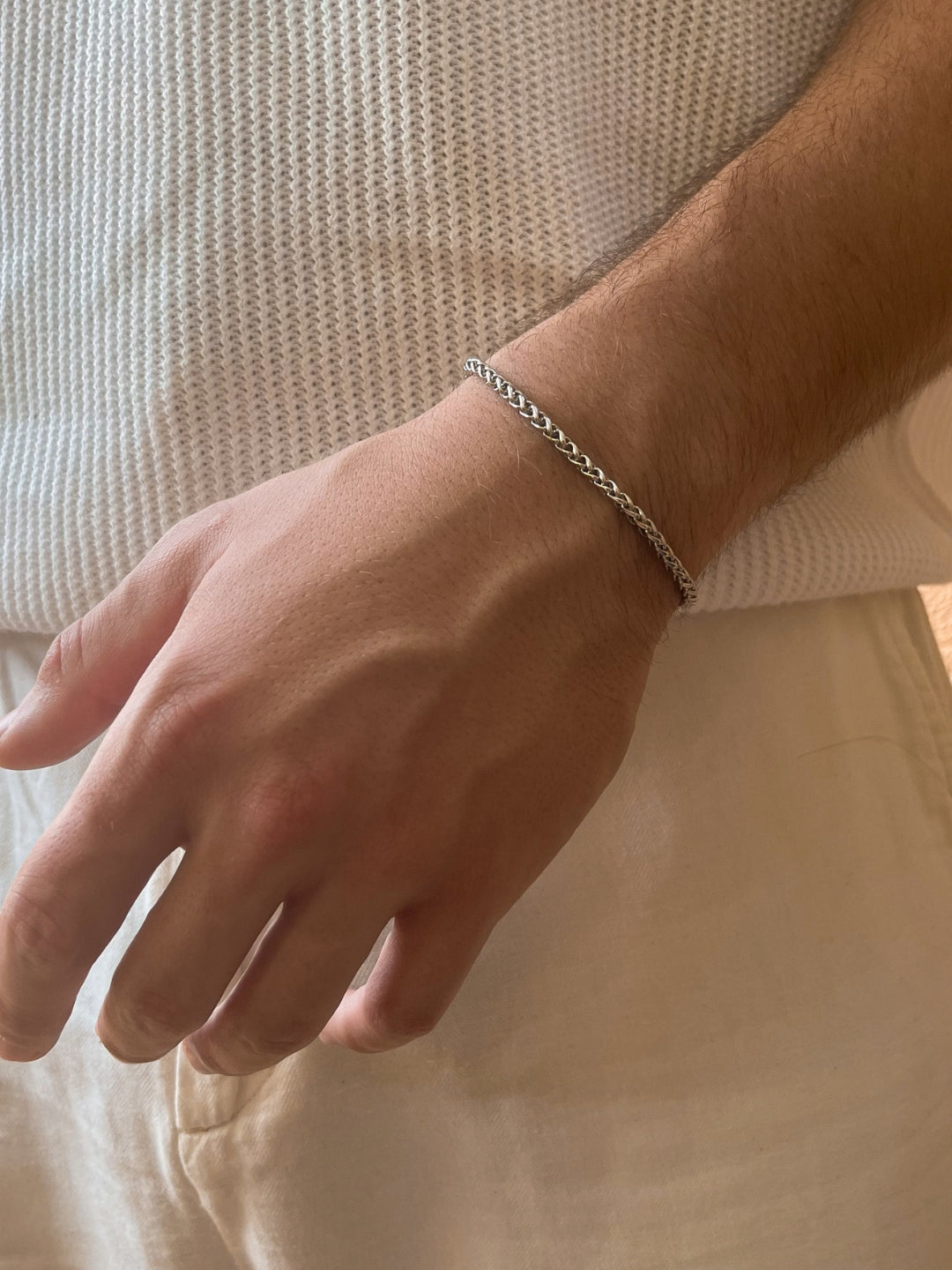 WHEAT BRACELET 3MM | Zilver