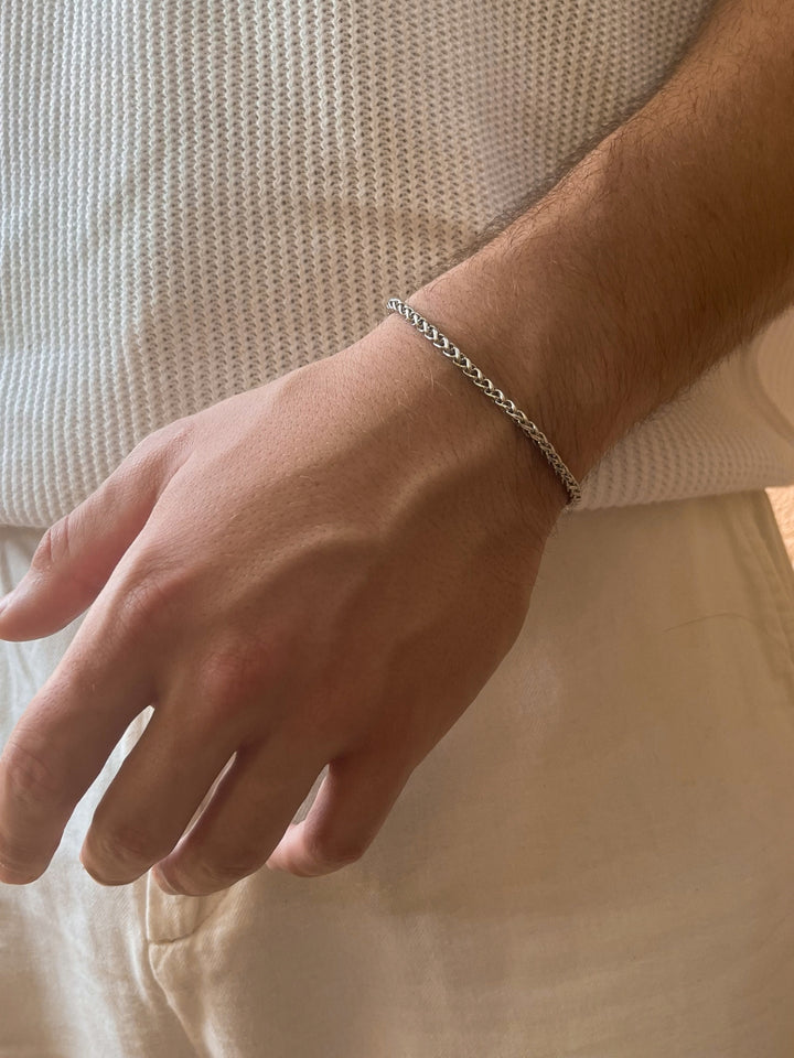 WHEAT BRACELET 3MM | Zilver