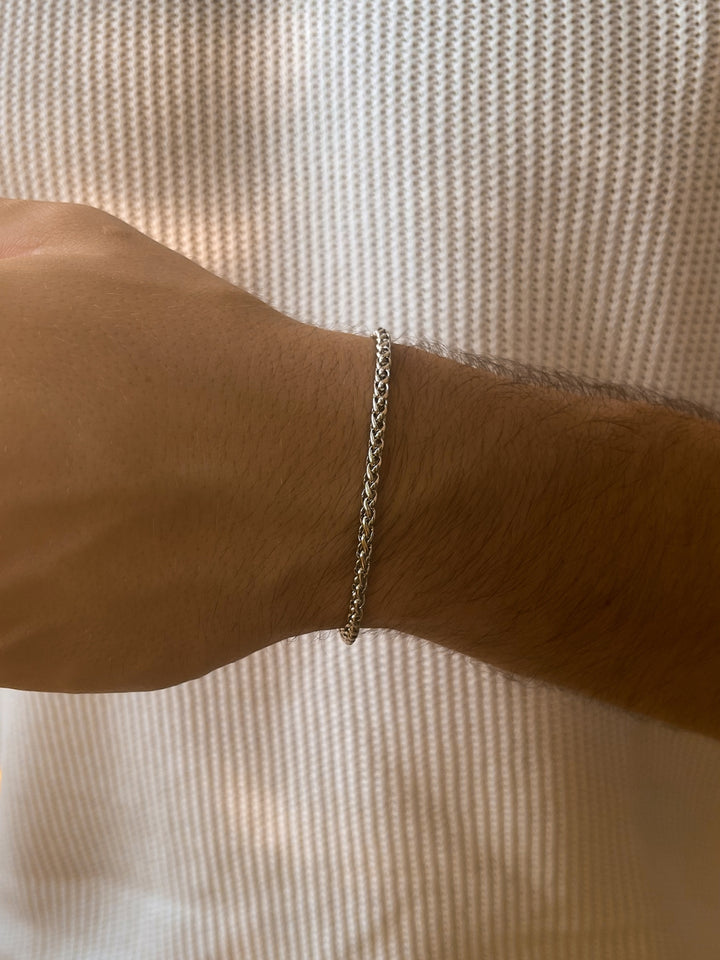 WHEAT BRACELET 3MM | Zilver