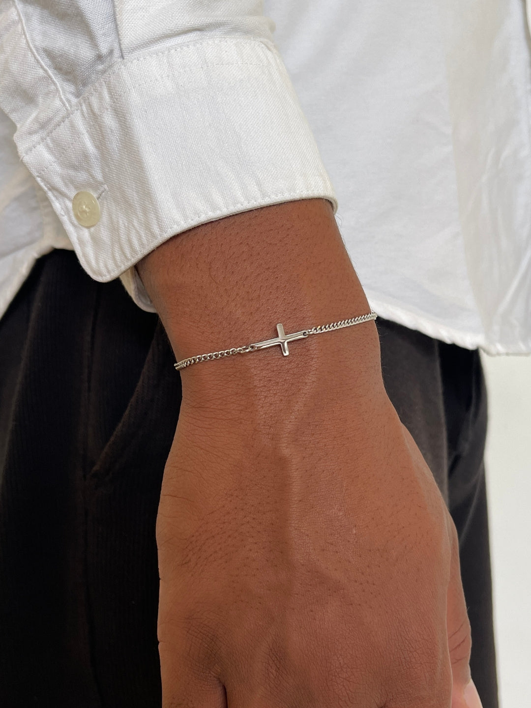 CROSS BRACELET | Zilver