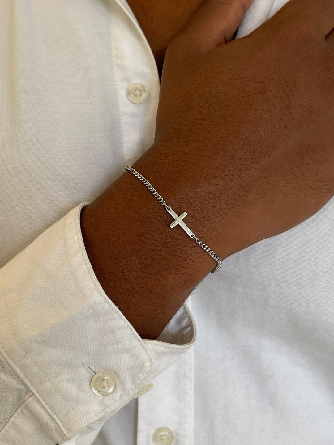 CROSS BRACELET | Zilver