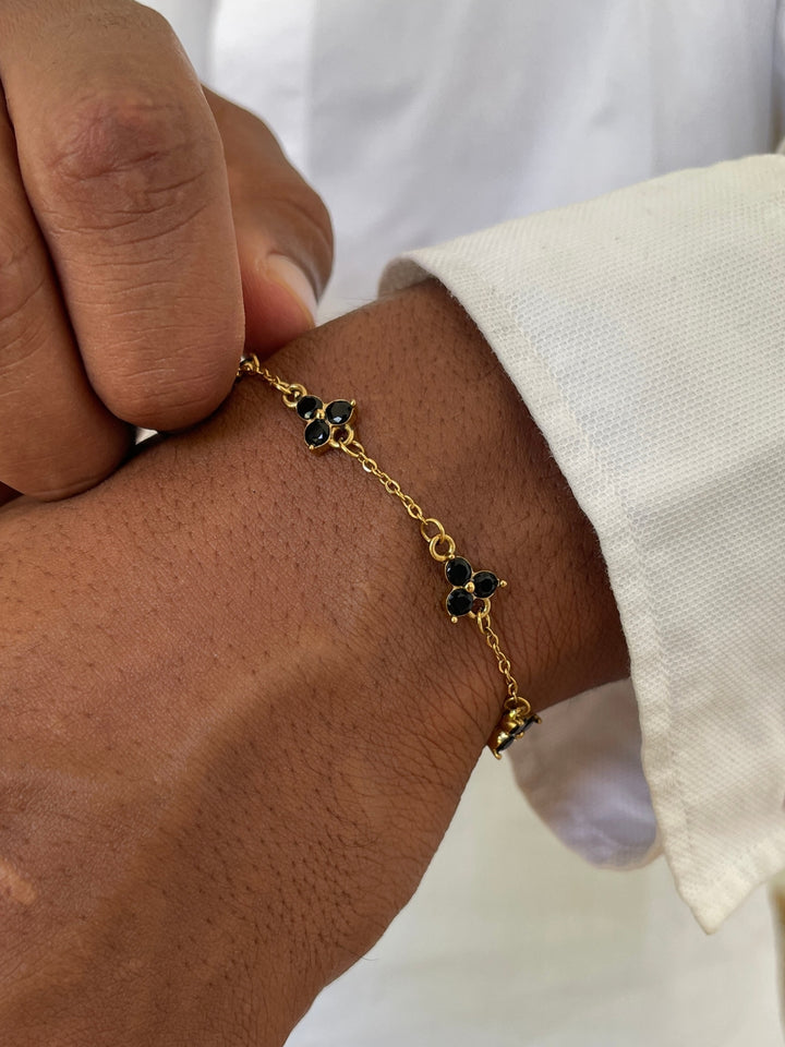 MIDNIGHT CLOVER BRACELET | 18K Goud