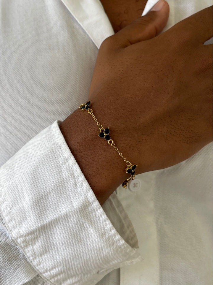 MIDNIGHT CLOVER BRACELET | 18K Goud