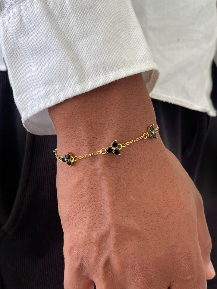 MIDNIGHT CLOVER BRACELET | 18K Goud