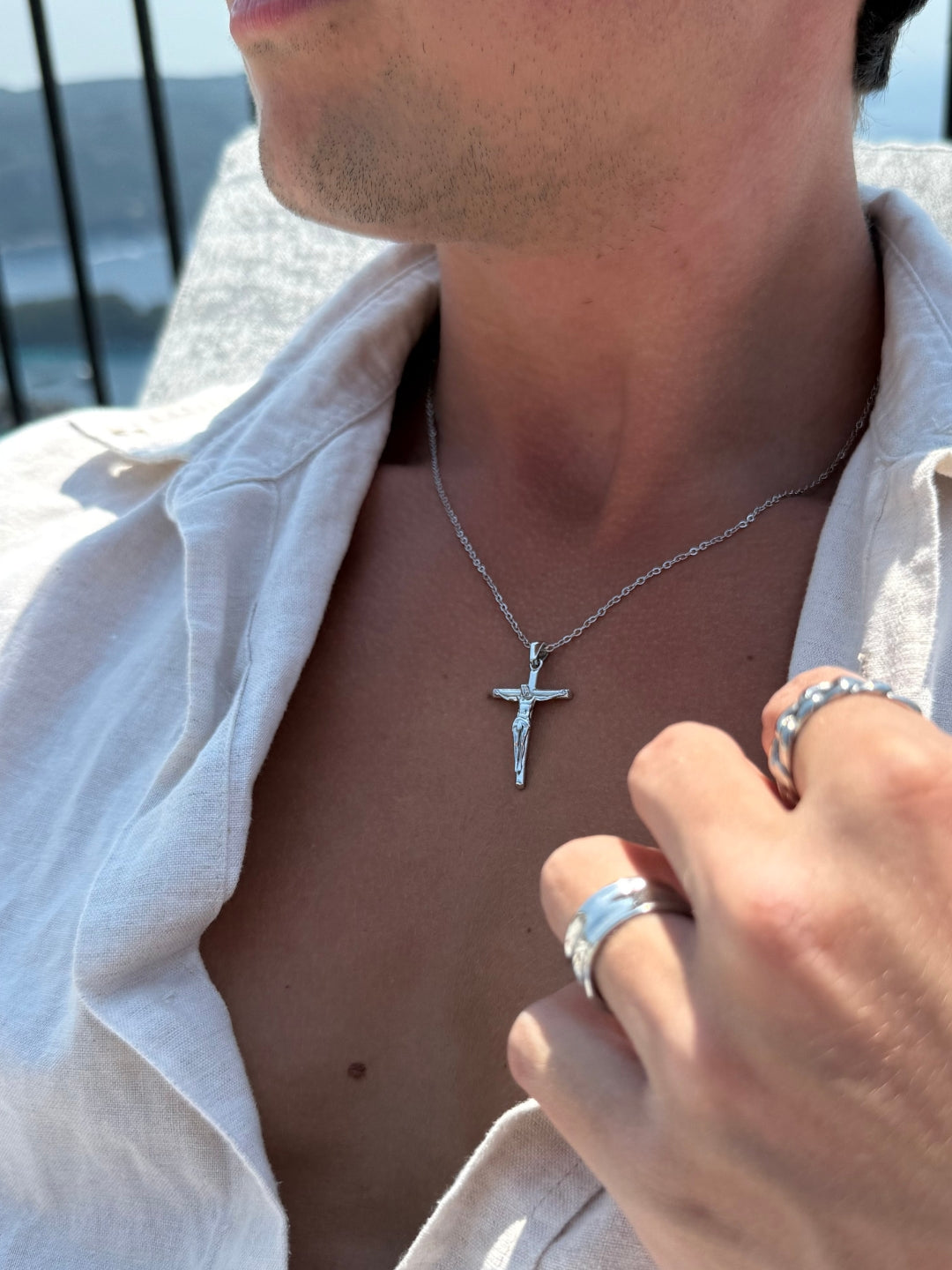 CRUCIFIX CHAIN | Zilver
