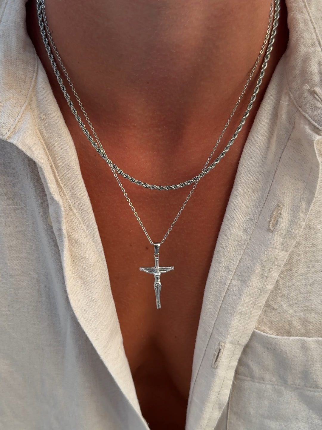 CRUCIFIX CHAIN | Zilver