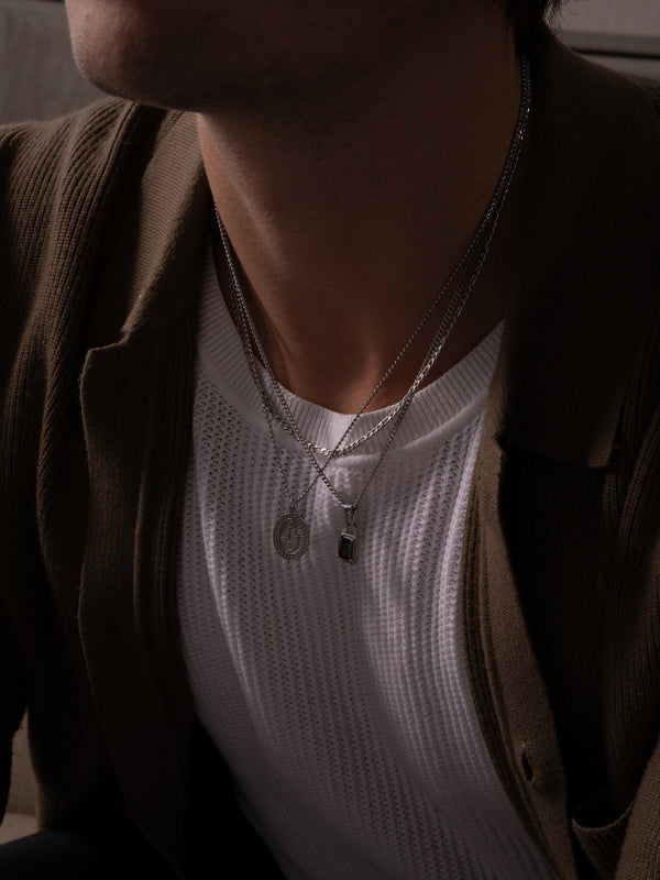 MIDNIGHT GEMSTONE CHAIN | Silver