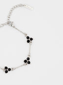 MIDNIGHT CLOVER BRACELET | Silver