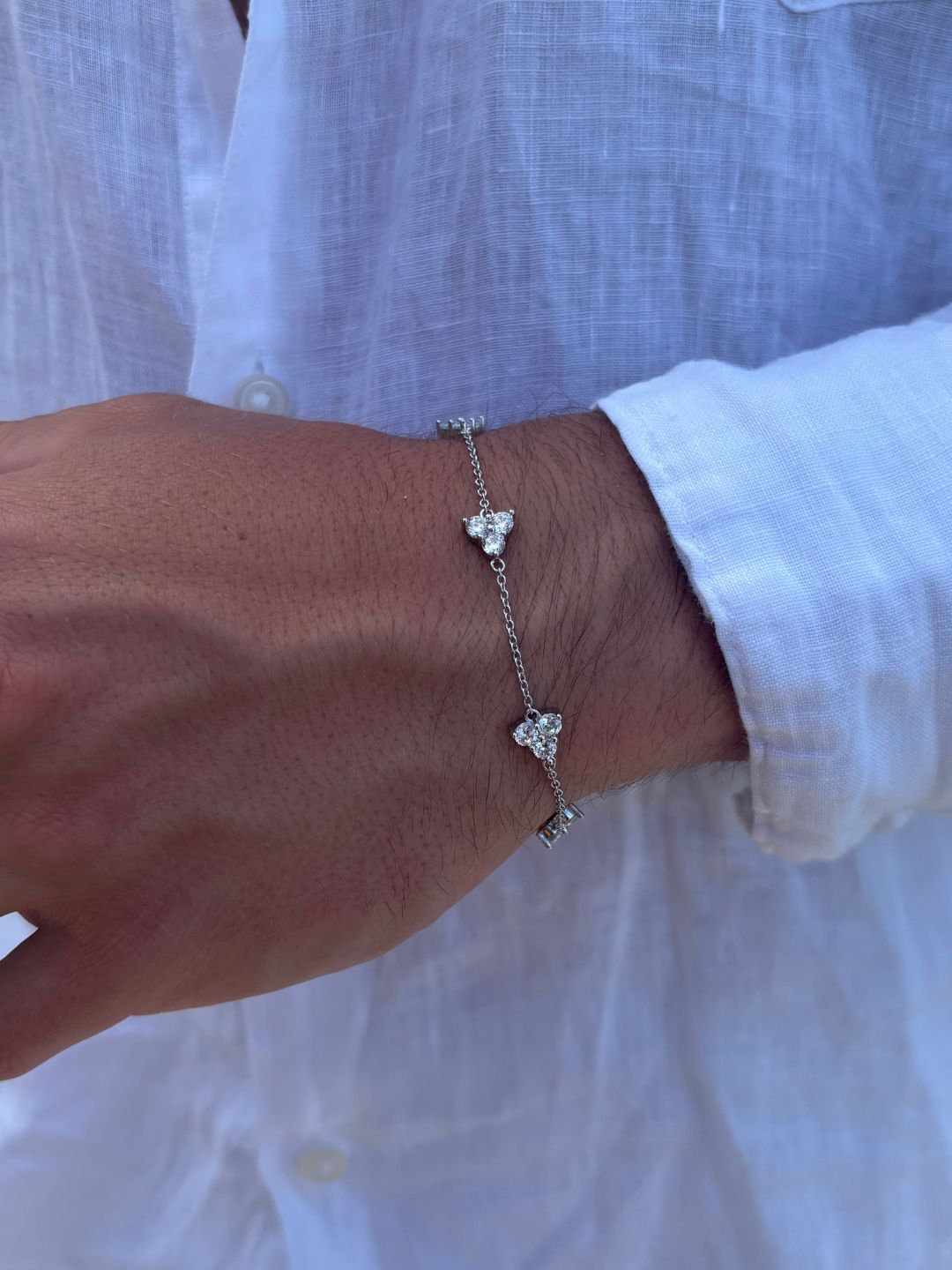 WHITE CLOVER BRACELET
