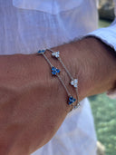 WHITE CLOVER BRACELET | Silver