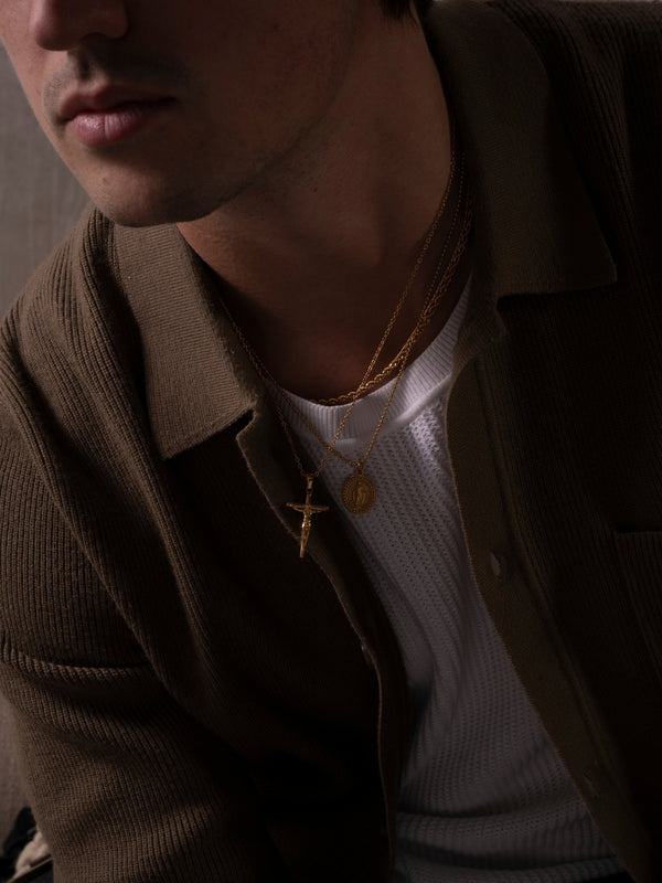 CHRISTIAN CHAIN SET | 18K Gold