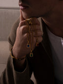 RED GEMSTONE CHAIN | 18K Gold