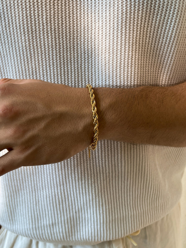 ROPE BRACELET 5MM | 18K Gold