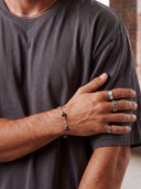 MIDNIGHT CLOVER BRACELET | Silver