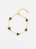 MIDNIGHT CLOVER BRACELET | 18K Gold