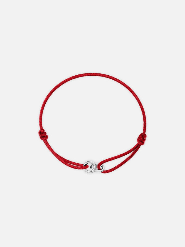 RED UNITY BRACELET | Silver