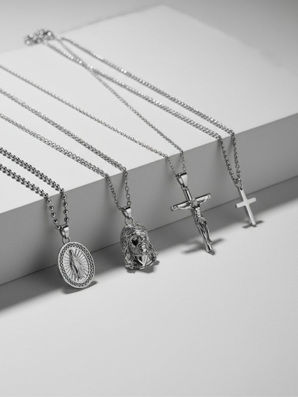CHRISTIAN CHAIN SET | Silver