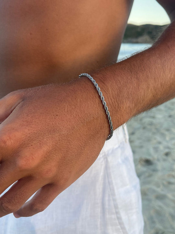 ROPE BRACELET 3MM | Silver