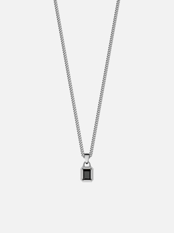 MIDNIGHT GEMSTONE CHAIN | Silver