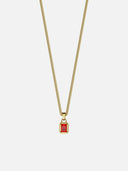 RED GEMSTONE CHAIN | 18K Gold