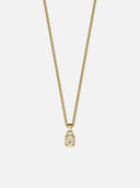 WHITE GEMSTONE CHAIN | 18K Gold