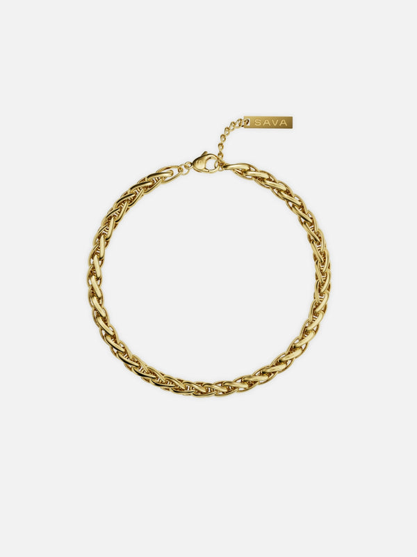WHEAT BRACELET 5MM | 18K Gold