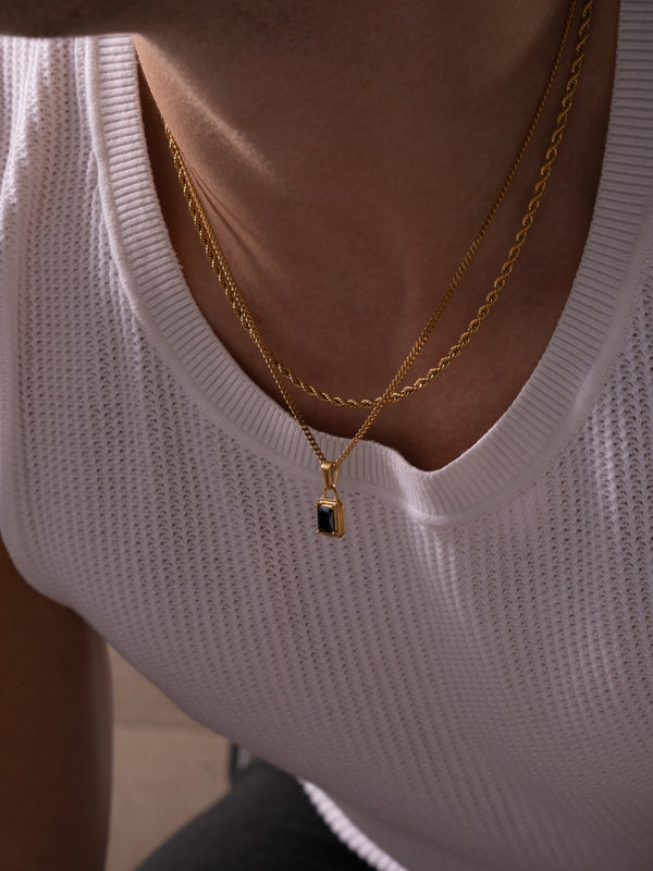 MIDNIGHT GEMSTONE CHAIN | 18K Gold