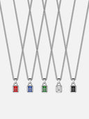 GEMSTONE CHAIN SET | Silver