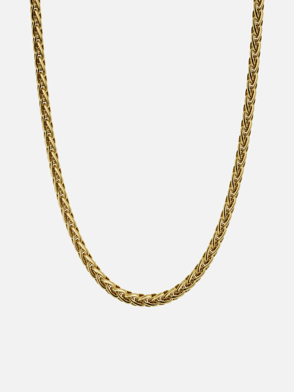 WHEAT CHAIN 5MM | 18K Gold