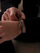 GREEN UNITY BRACELET | Silver