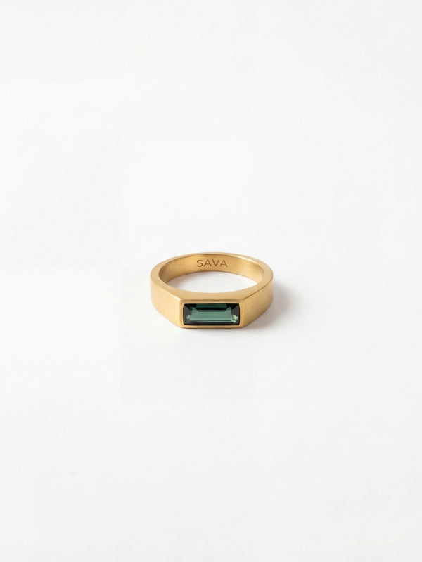 GREEN COMO RING | 18K Gold