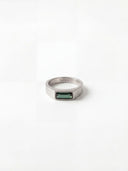 GREEN COMO RING | Silver