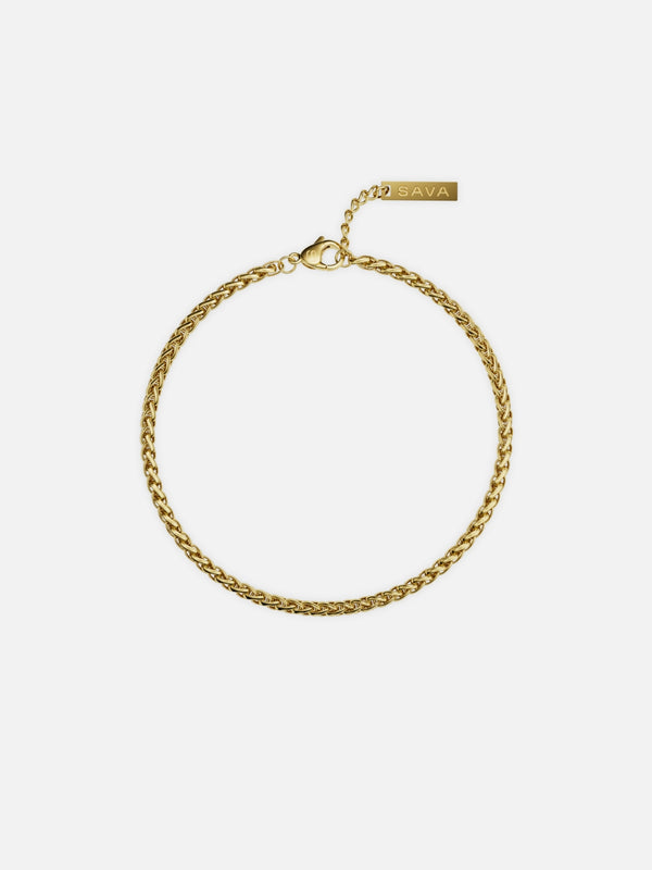 WHEAT BRACELET 3MM | 18K Gold