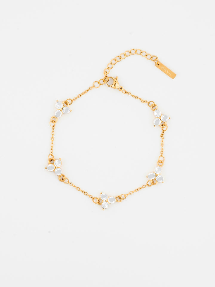 WHITE CLOVER BRACELET