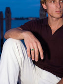 GREEN COMO RING | 18K Gold