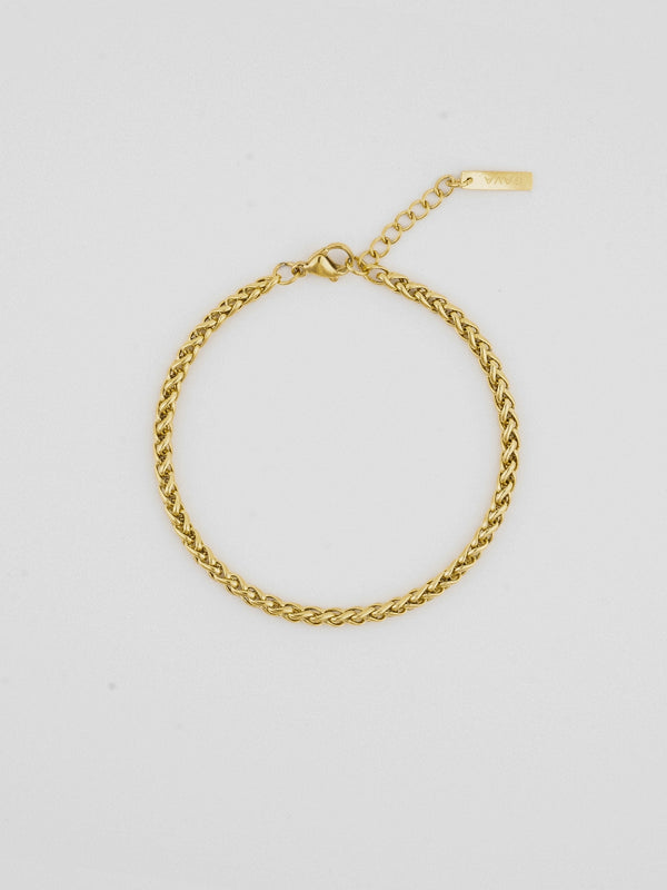 WHEAT BRACELET 3MM | 18K Gold