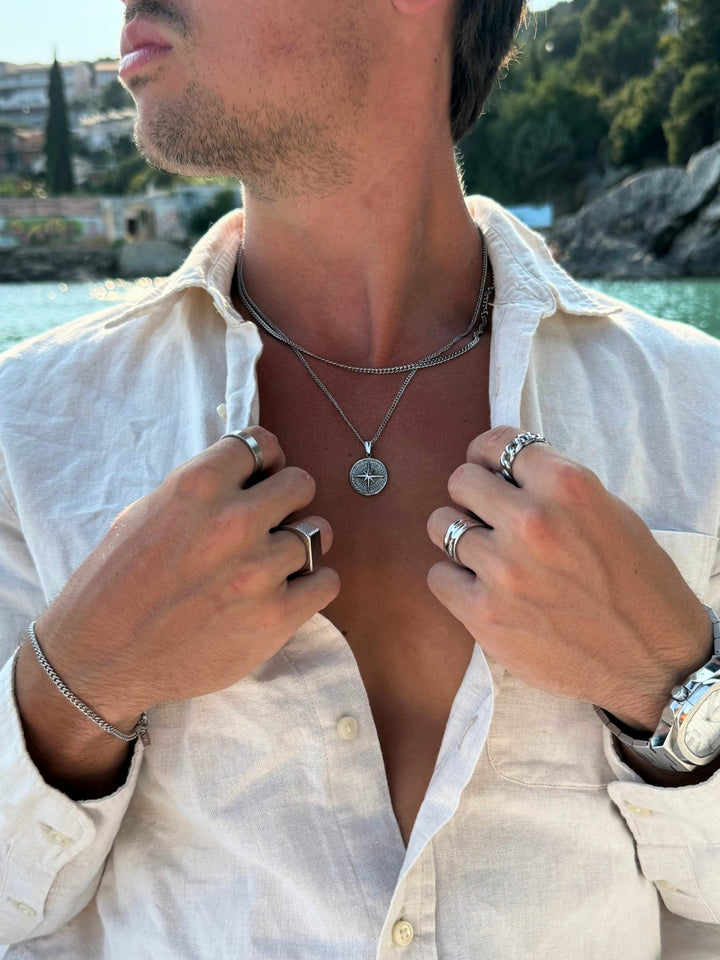 COMPASS CHAIN | Silver
