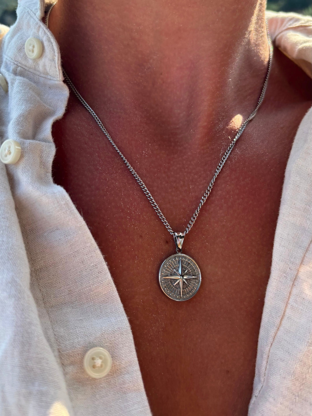 COMPASS CHAIN | Silver