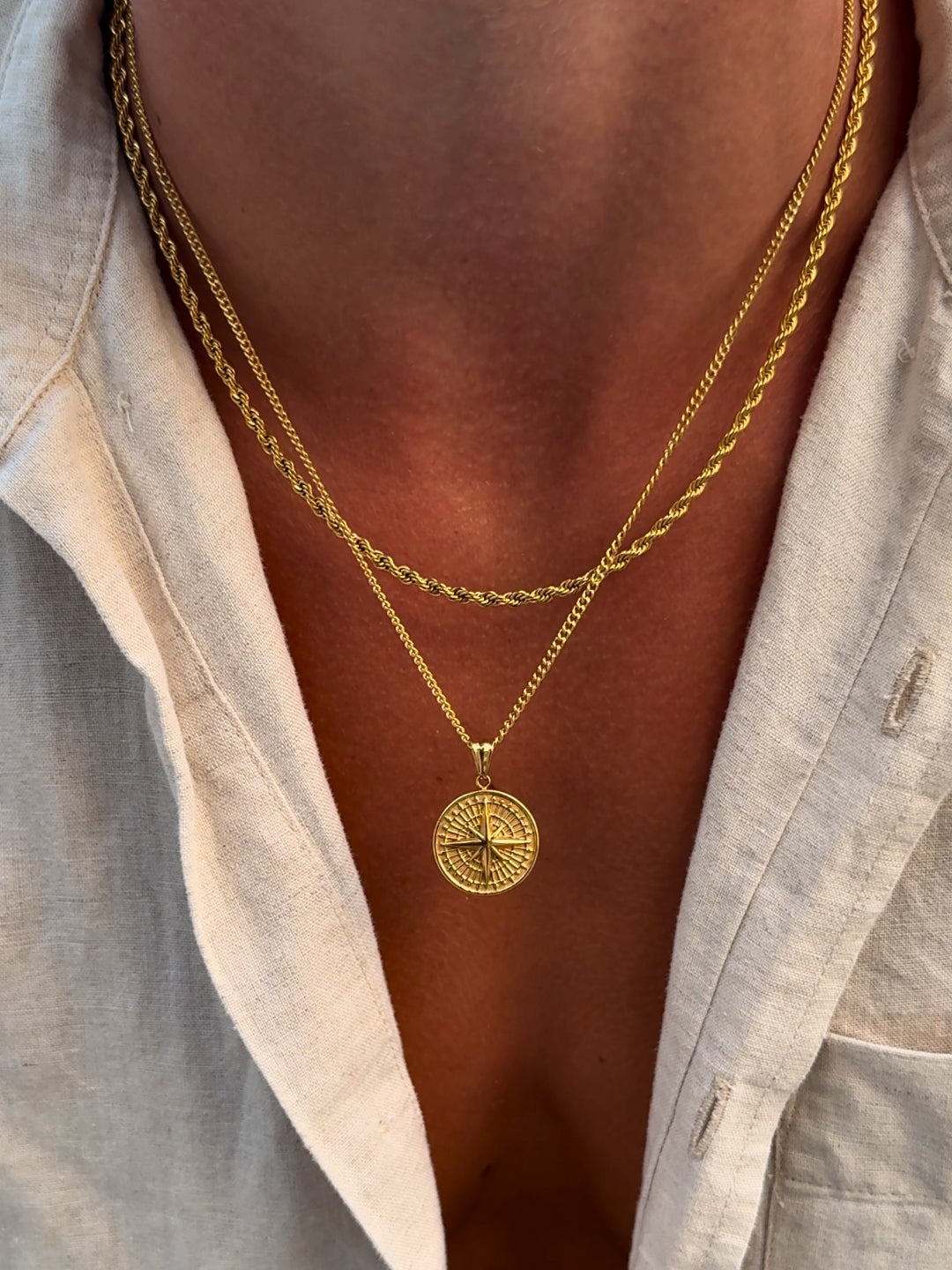 COMPASS CHAIN | 18K Gold